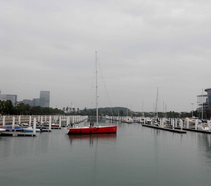 汉斯575“小雨号”抵达深圳，六条汉斯帆船小聚后赴三亚